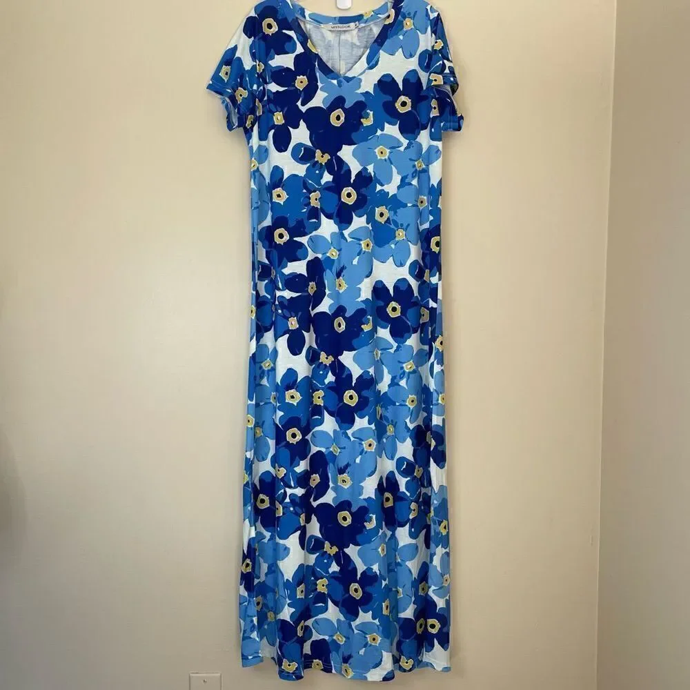 6.NEW! Misslook| Medium| Maxi| Cotton| Shirt | Dress